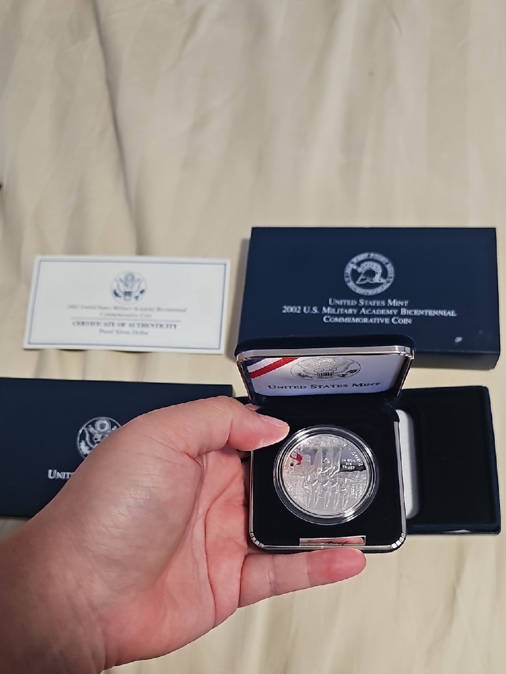 United States Mint 2002 Military Academy Bicentennial Commemorative Silver Coin